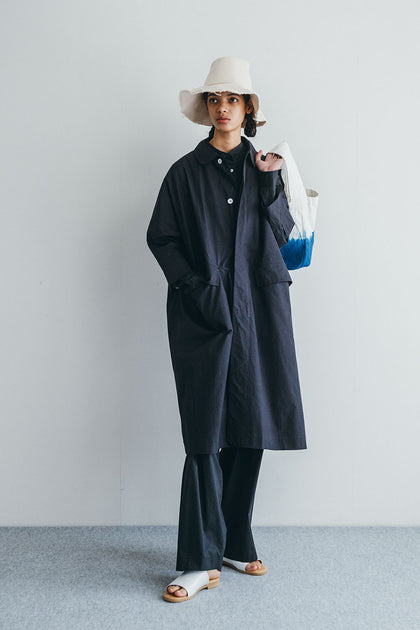 CLANECONSTRUCTIVE LONG COAT ネイビー