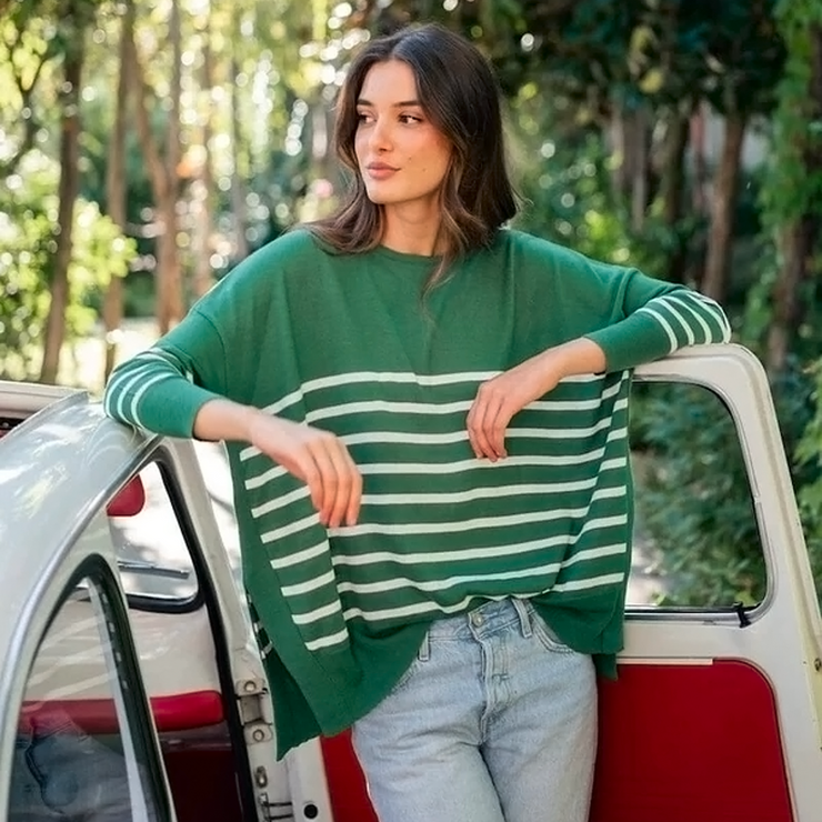 Heart On My Sleeve Sweater in Everglade