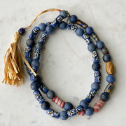 Necklace | Old African Trade Dumortierite