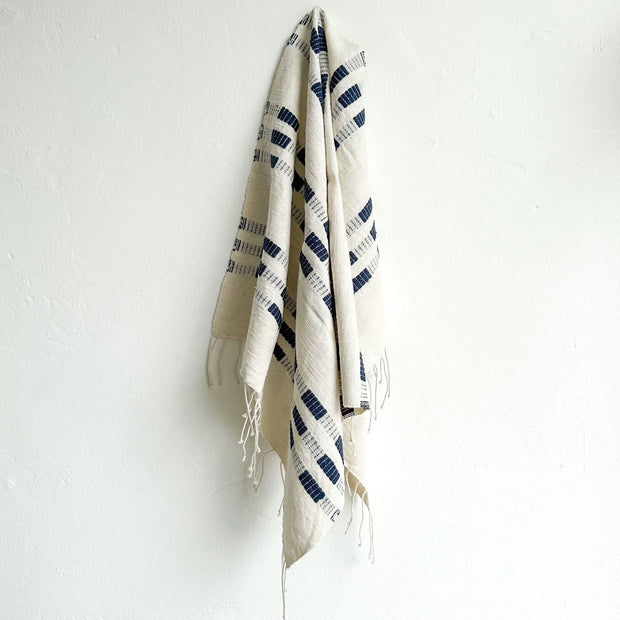 Checker Stripe Cotton Hand Towel