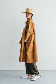 Cotton Long Coat | Amber