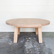 Juxtaposition Home Round Oak Coffee Table