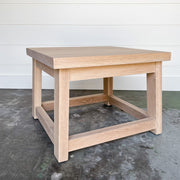 Juxtaposition Square Oak Side Table