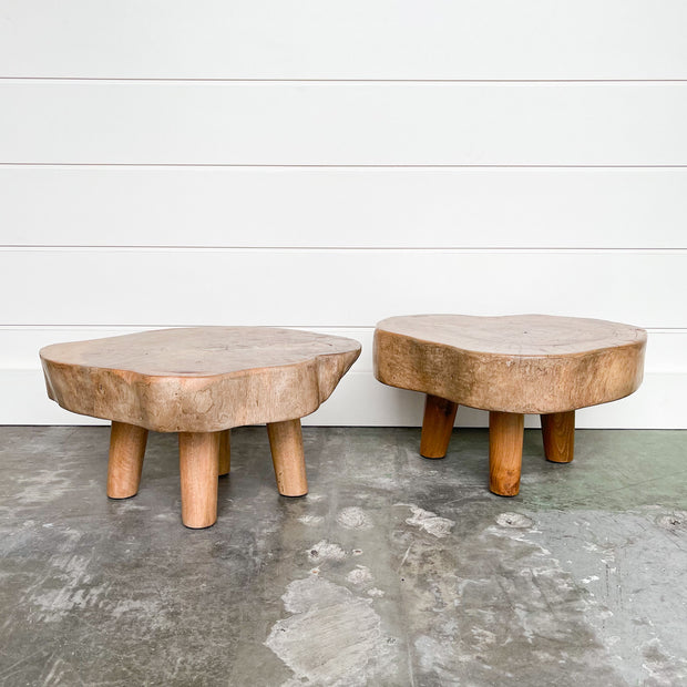 Pair Of Petite Wood Tables