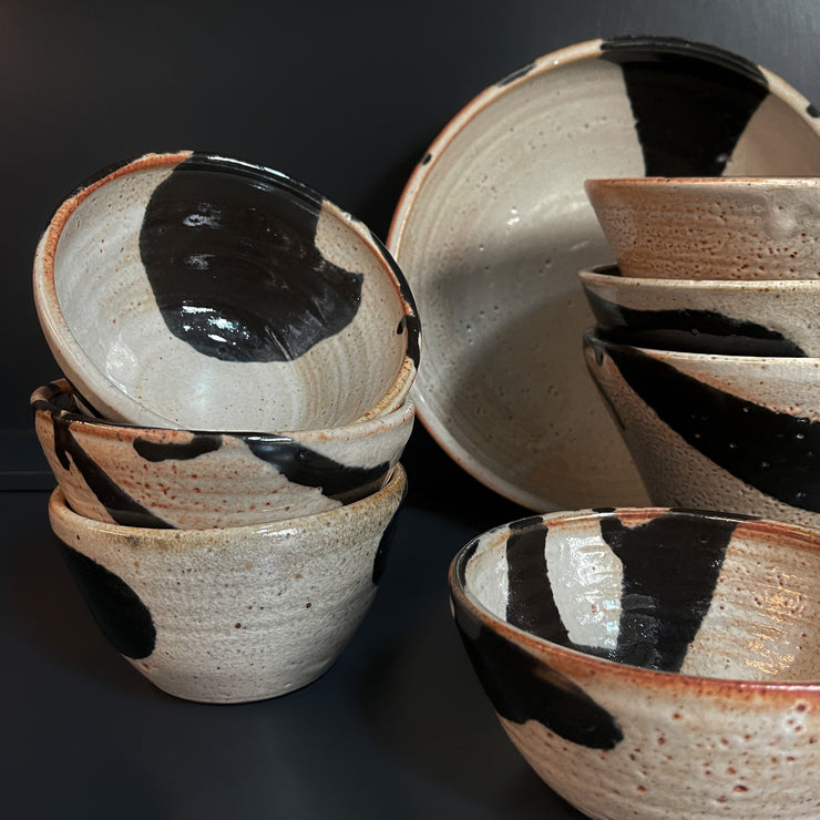 Petite Black & White Ceramic Bowl