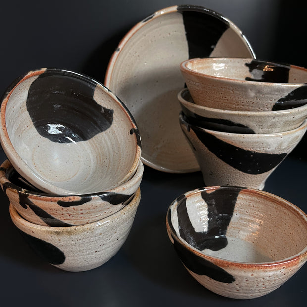 Petite Black & White Ceramic Bowl