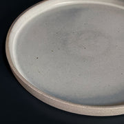 Round Grey Stoneware Tray