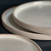 Round Grey Stoneware Tray