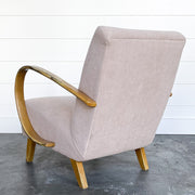 PINK-TAUPE 1940'S LOUNGE CHAIR
