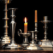 Large Pewter Candlestick
