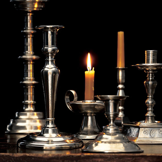 Tall Pewter Candlestick