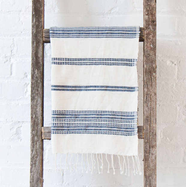 THICK STRIPE WOVEN HAND TOWEL