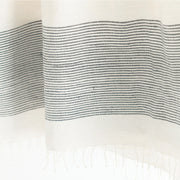 Navy Stripe Cotton Bath Towel
