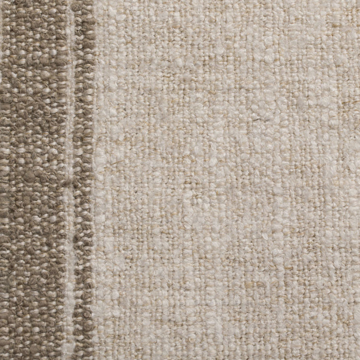 Belgian Linen Throw | Natural Stripe